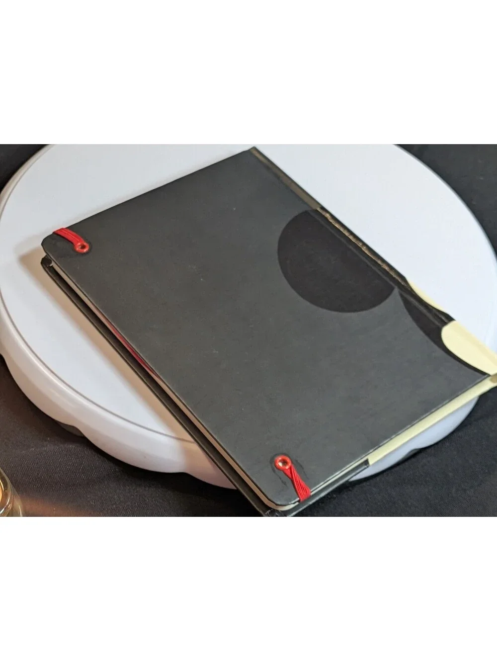 Disney Mickey Mouse Black Hardcover Lined Journal Notebook Ribbon Bookmark
